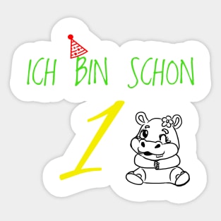 Children's birthday 1 year gift t-shirt Sticker